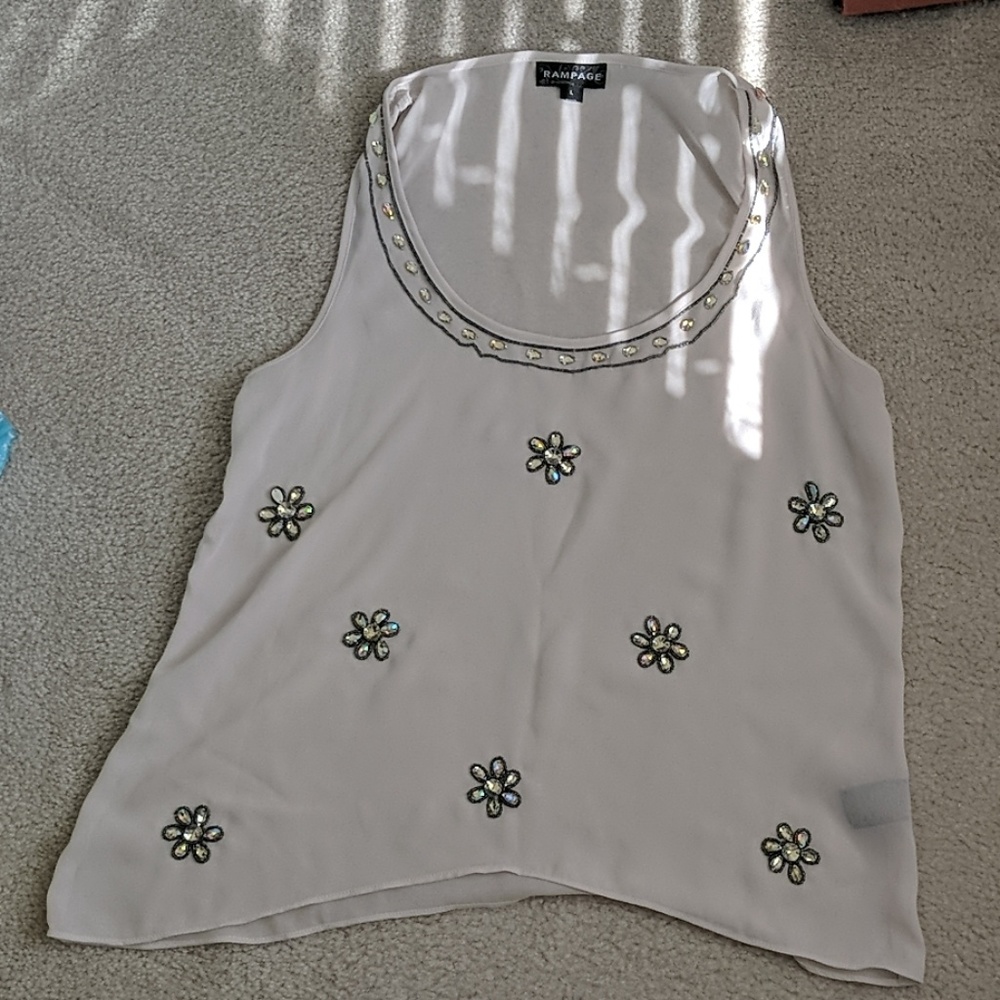 Bedazzled rampage tank top